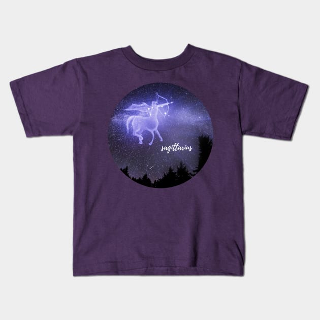 Sagittarius Kids T-Shirt by Kat Heitzman